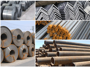Collage of steel products